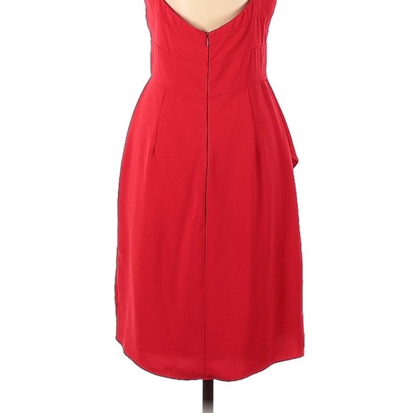 Amanda Uprichard Red Halter Cocktail Dress - Picture 4 of 4